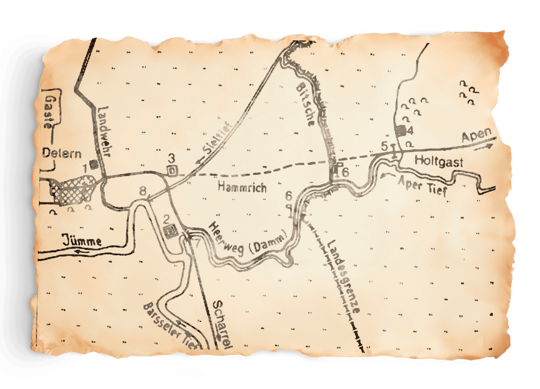 Schlacht bei Detern vergilbt